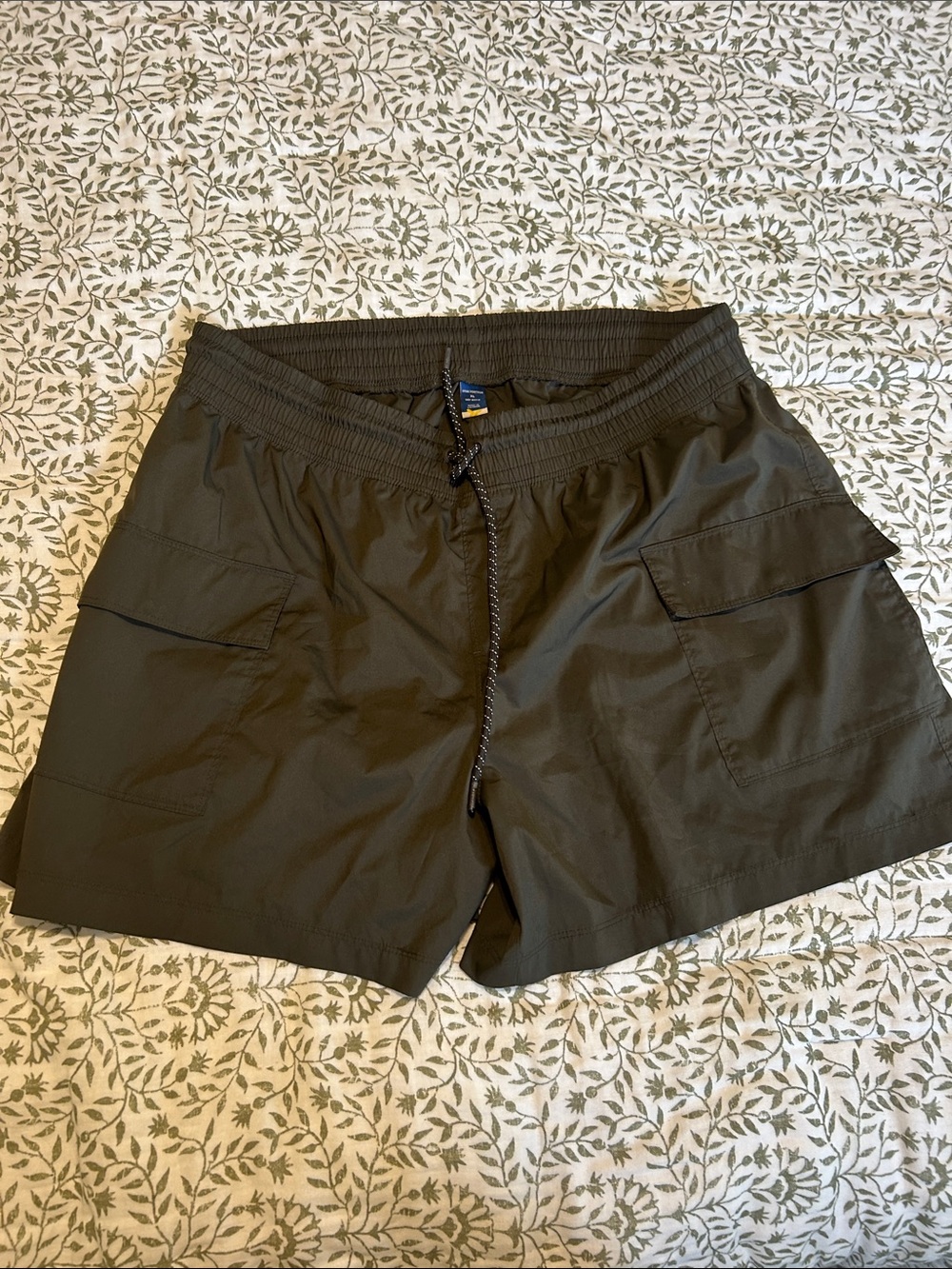 Old Navy Olive Green Athletic Cargo Shorts